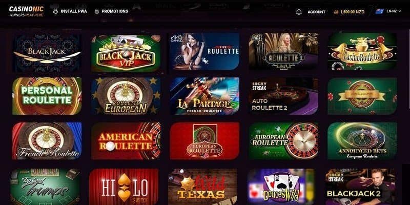 CasinoNic casino NZ