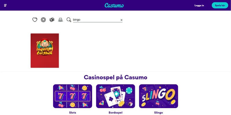 casumo bingo se